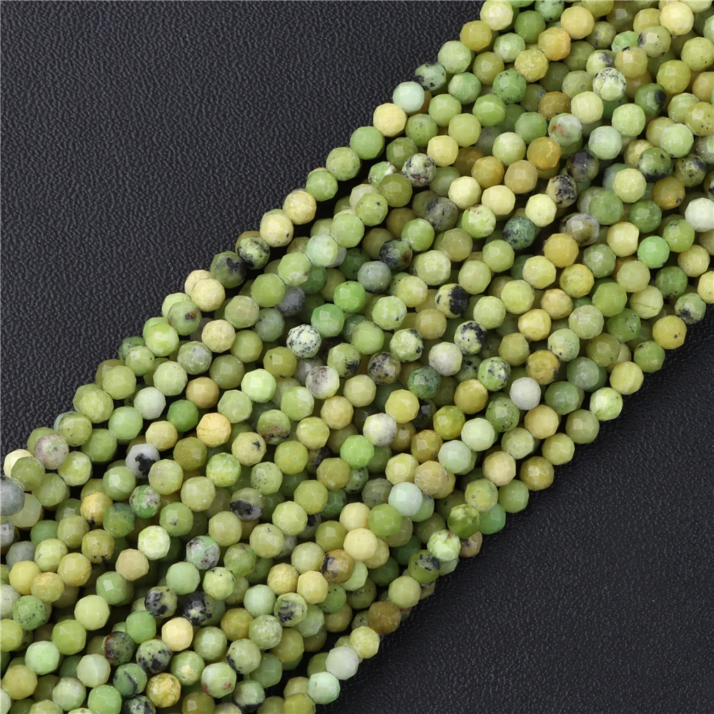 2 3 4mm Tiny  Natural Faceted Stone Bead Loose Quartz Amazonite Labradorite Stone Beads For DIY Jewelry Making Accessories Gifts
