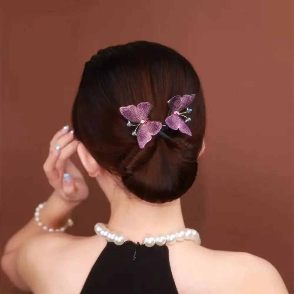 Meatball Head Hair Accessories Fish Tail Hair Clip For Women Hair Device Hair Bun Maker Flower Ponytail Buckle Hairstyle Tools
