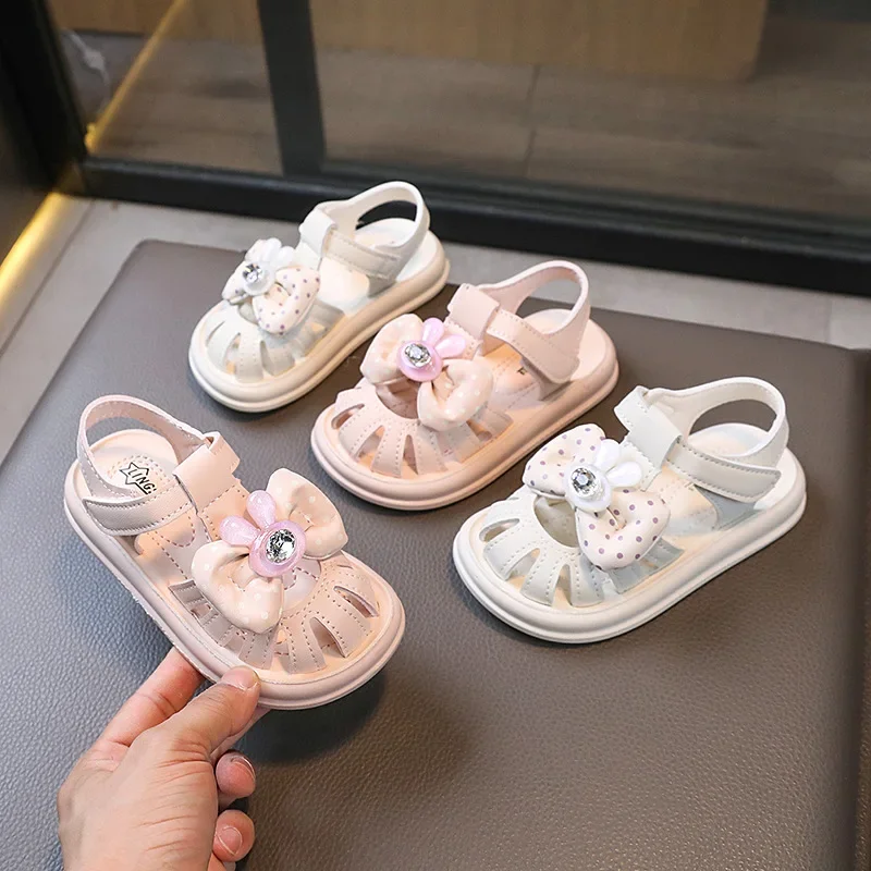 Girls Sandals Summer New Toddler Shoes 1-3 Years Old Girls Korean Sandals Closed-toe Shoes Children's Princess Shoes