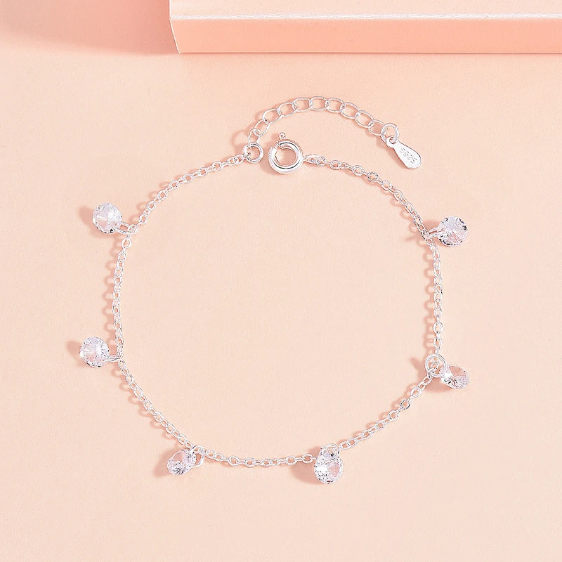 Shining Zircon Crystal Bracelet Fashion Chain Bracelet For Women Elegant Charm Wedding Party Friends Gift Jewelry