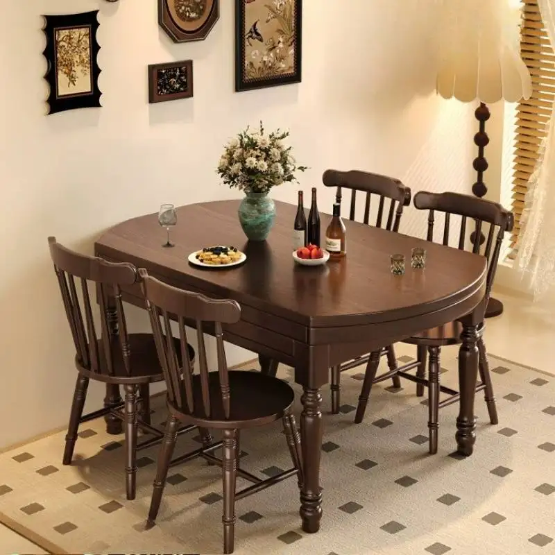 

Designer Modern Chairs Dining Table Set Wood Home Living Room Dining Table Restaurant Solid Wood Stoly Do Jadalni Furniture Home