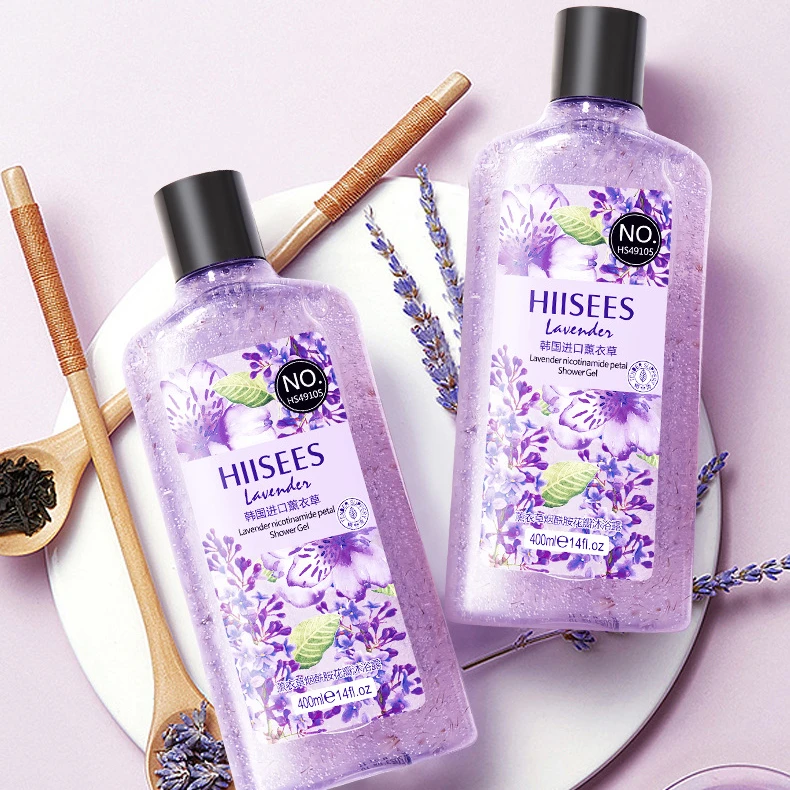 Cherry Blossoms Floral Romantic Petal Shower Gel Soothing Skin Bath Body Lotion Moisturizing Lasting Lavender Fragrance