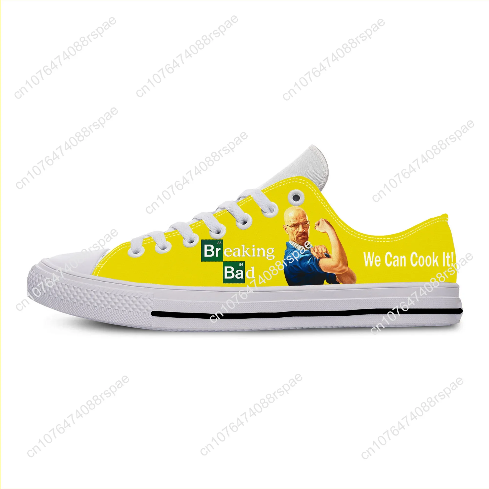 รองเท้าผ้าใบรุ่น Breaking Bad Low Top ผู้ชายผู้หญิงวัยรุ่นรองเท้าลำลองรองเท้าวิ่งรองเท้าระบายอากาศ3D น้ำหนักเบา