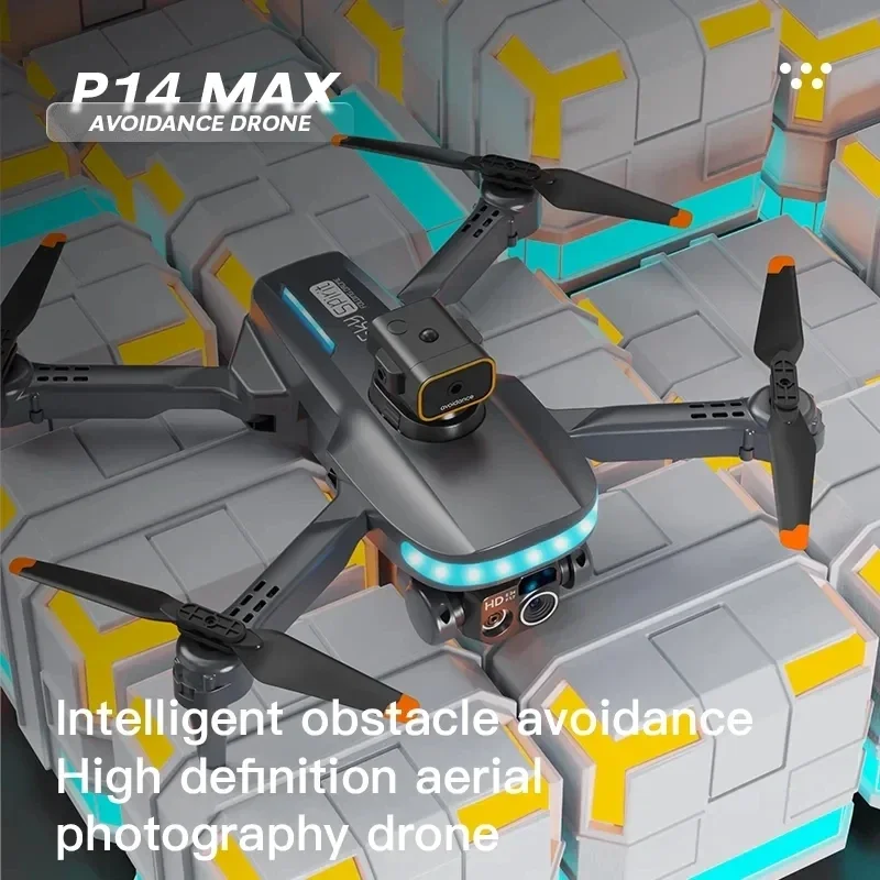 New P14 Mini Drone 4k Profesional 8K HD Camera Obstacle Avoidance Aerial Photography Optical flow Foldable Quadcopter Gifts Toys