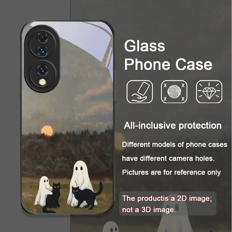 Cute Cartoon Black Cat Ghost P - Huawei Mate 60 review and price