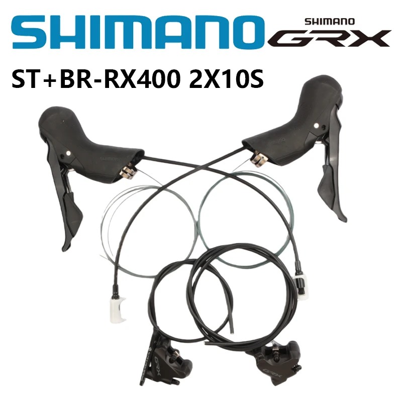 Shimano GRX RX400 Shifter Right Left 2x10s Split ST-RX400+BR-RX400 Hydraulic Disc Brake Caliper RX400 Gravel Road Bike Shift