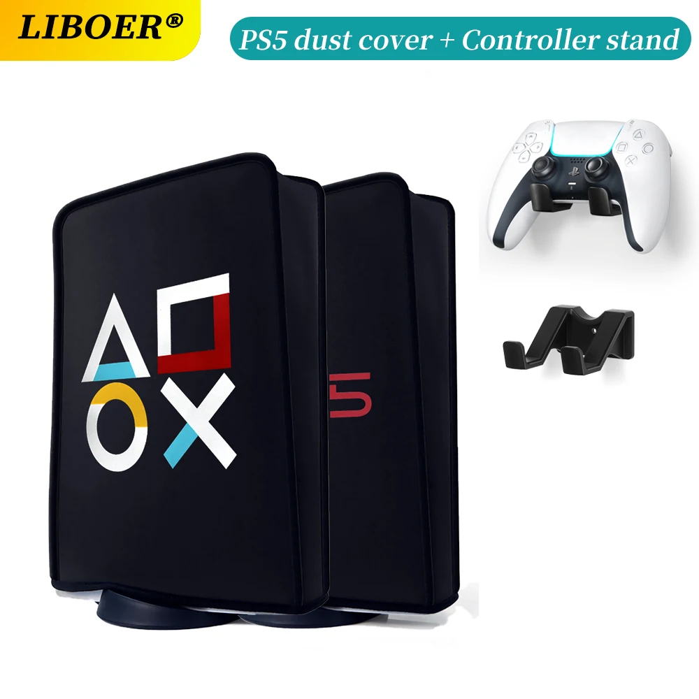 PS5/PS5 Slim Dust Cover Anti-scratch Dustproof Waterproof  Shell Washable Protective Case for PS5/PS5 Slim Disc&Digital Console