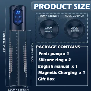 Pompa Penis Elektrik Mainan Seks untuk Pria Ekstensi Penis Otomatis Pompa Air Penis IPX7 Pembesaran Penis Ereksi Penis Kereta Penis 10 peregangan penis penjualan terbaik - №