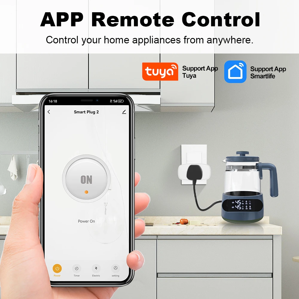 Tuya Smart Life 16A/20A Wifi/Zigbee Brazil Plug Smart Brazil Socket Outlet With Power Monitor APP Control For Alexa Google Home