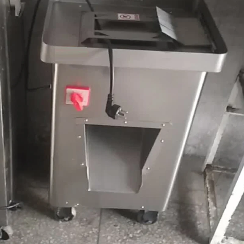 Meat Cutter Electric Commercial Fresh Meat Slicer Stainless Steel Meat Cutting Shredder Dicing Machine