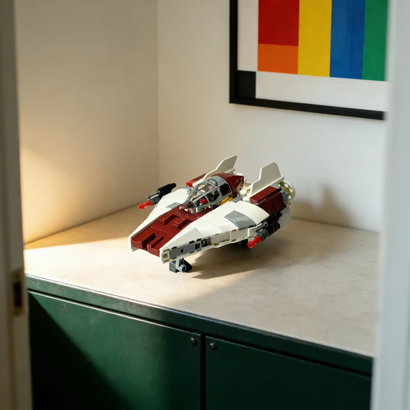 

414pcs MOC Rebel Alliance Starfighte A Wing Star Battle Model Building Blocks Creative DIY Gift Display Decor Assemble Premium