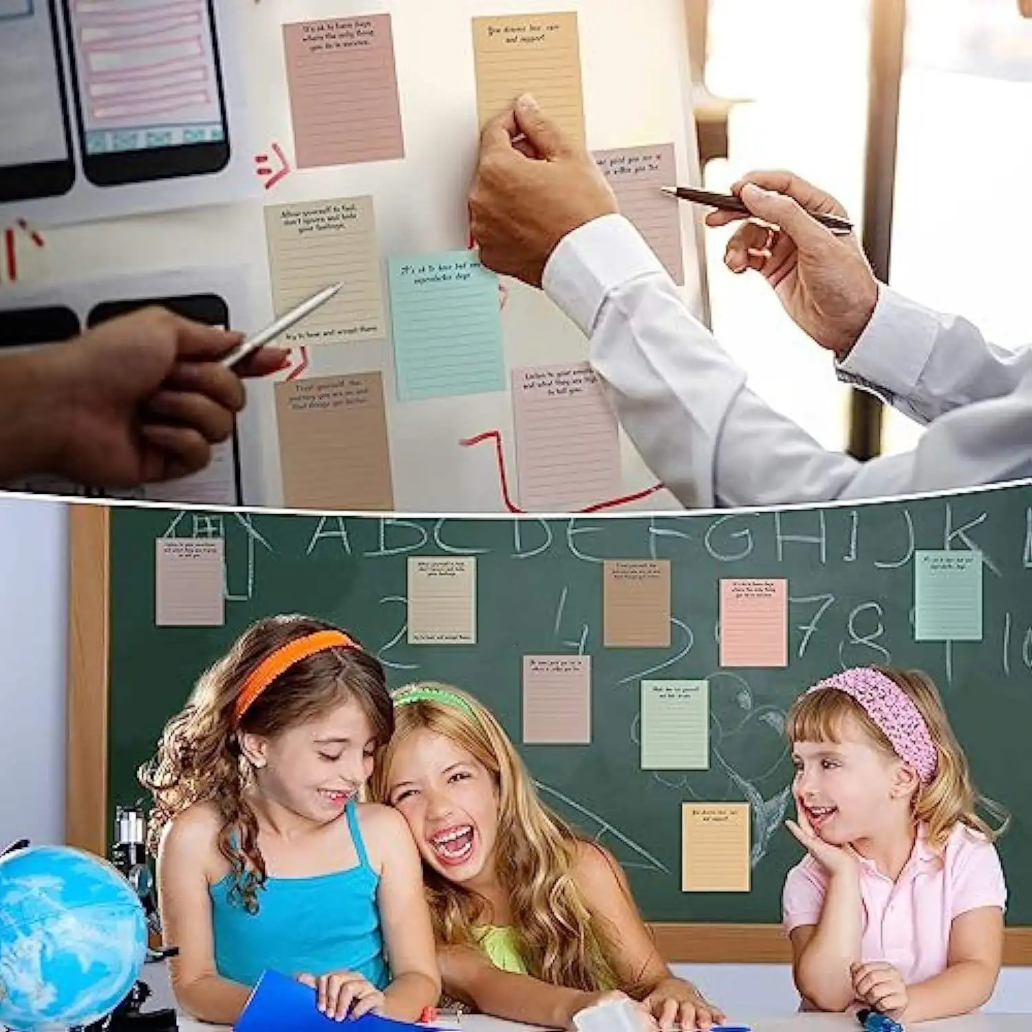 8 pz/set all'ingrosso Stock Mental Health Combo Planner Sticky Note Decoration Memo Pad autoadesivo per fare la lista