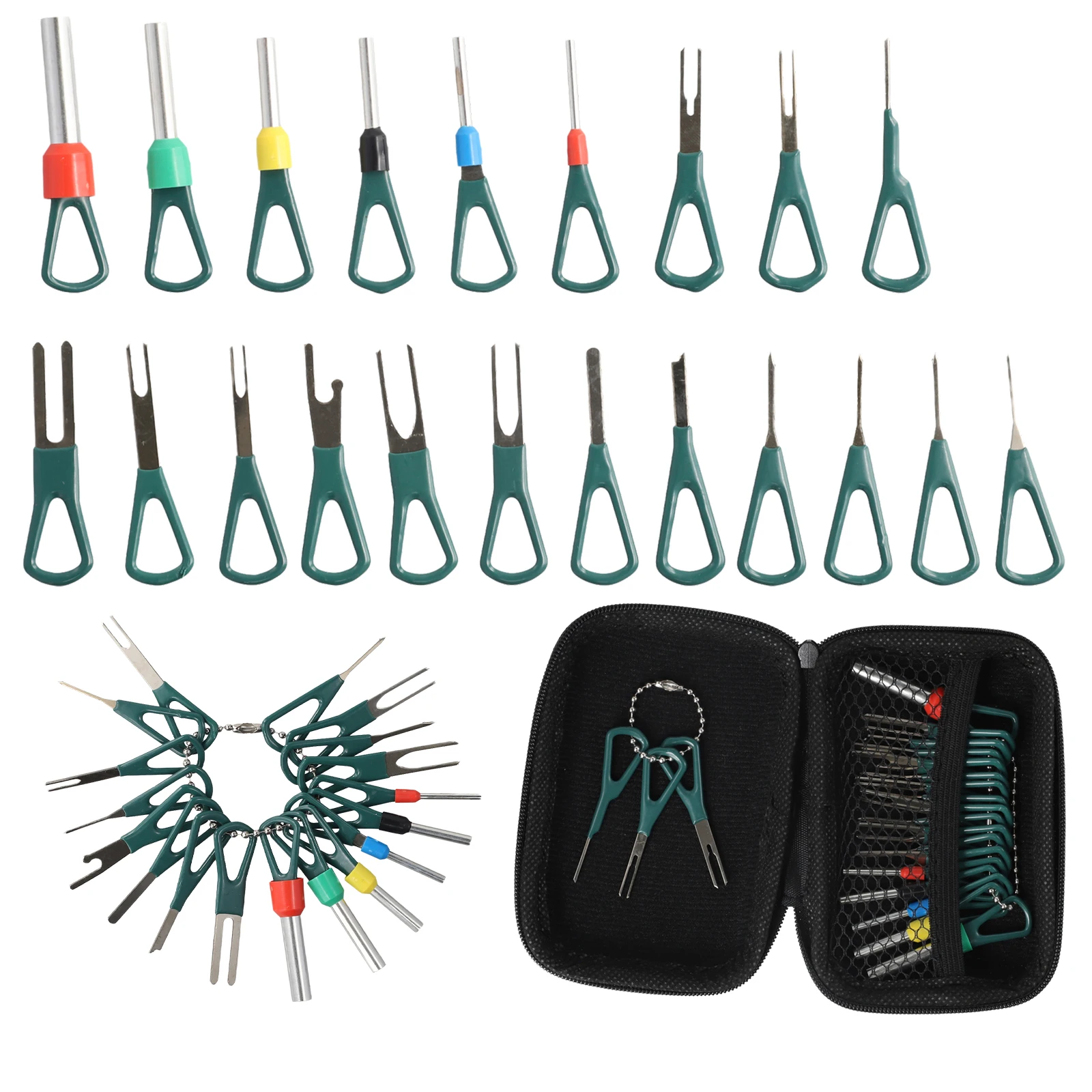 

Extraction Tool CAR Terminal Removal Tool Kit OEM Number Package Content Part Name Automotive Terminal Removal Tool Kit