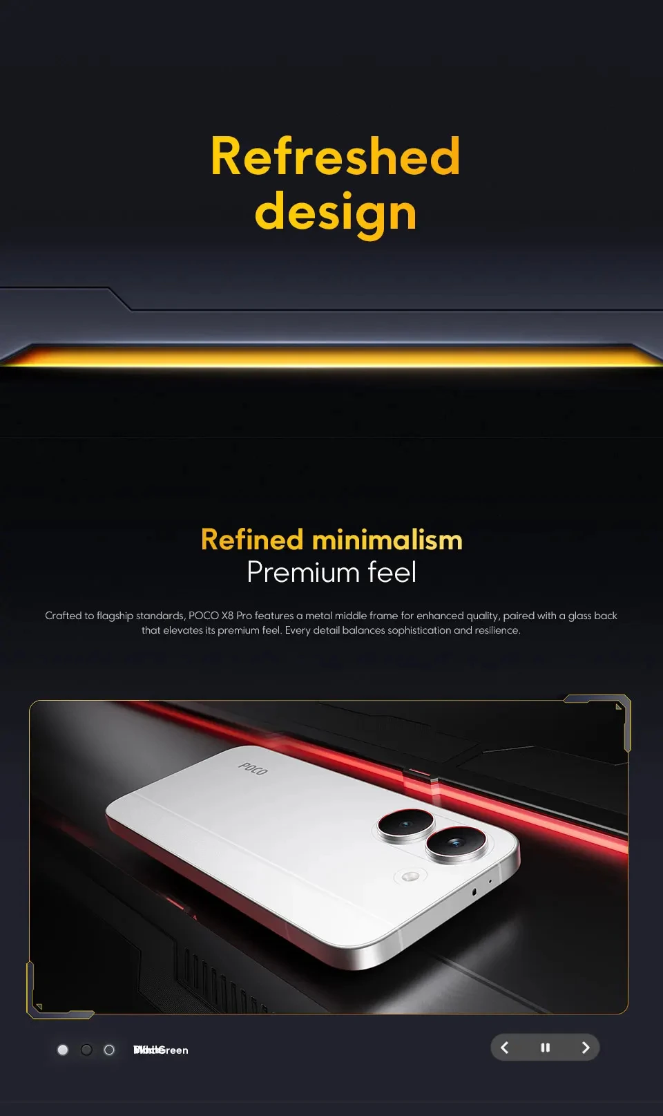New POCO X8 Pro 5G Smartphone Gobal Version Dimensity 8500-Ultra 6.59" 1.5K AMOLED Display 6500mAh 100W HypeCharge NFC