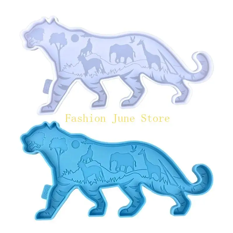 3D Tiger Resin Molds Silicone,Animal Epoxy Resin Mold Tiger Silicone Mold for Epoxy Resin,Wall Desktop,Cabinets Decor
