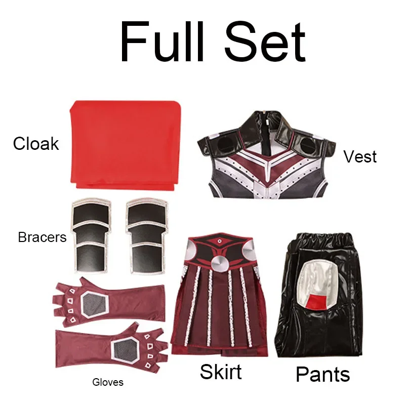 أزياء جين ستانلي التنكرية للنساء ، ملابس الحب والرعد ، رأس ثور ، زي موحد ، حفلة الهالوين ، من Thor4