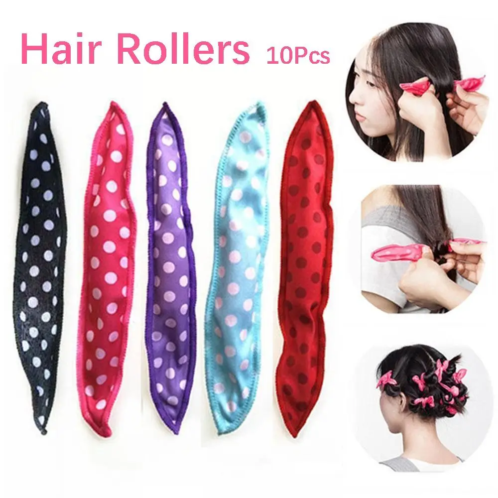 10Pcs Soft Foam Sponge Practical Hair Rollers Styling Tools Hair Curly Wave Hair Curlers