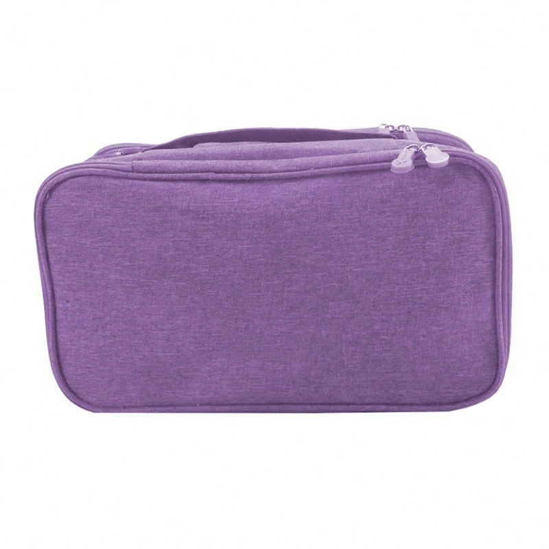 1 قطعة منظم تعبئة السفر خفيف الوزن بسحاب حقيبة تخزين للملابس الداخلية والجوارب وإكسسوارات للأمتعة وحقائب السفر