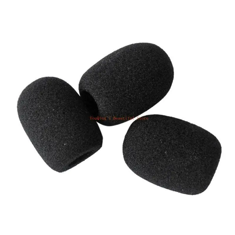 

N0HE Breathable Microphone Covers Foam Black Sponge Foam Microphone Windscreen Cover Suitable for Goose Neck Meeting Mic