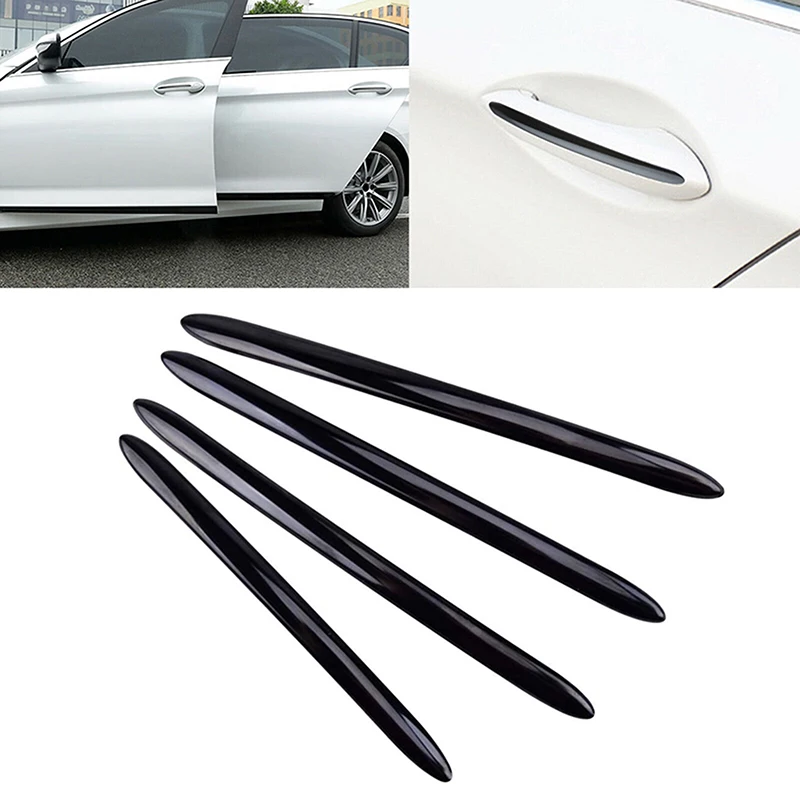 4pcs Glossy Black Exterior Door Handle Strip Trim For BMW 5 series F10 F18 F11 2011 2012 2013 2014 2015 2016 2017 Accessories