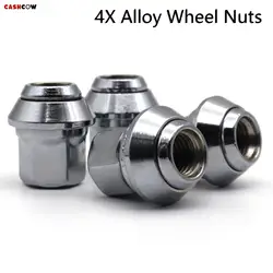 4pcs Car Alloy Wheel Nuts M12× 1.5 19mm Hex For Ford B-Max Fiesta Focus Kuga Mondeo MK4 MK5 MK6 MK7 MK8 Truck Wheels Tyres Parts