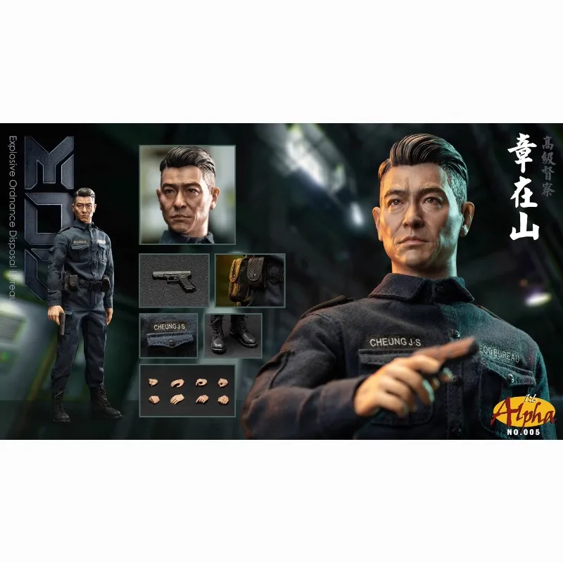 In Stock Original Alpha NO 005 Zhang Zaishan EXPLOSIVE ORDNANCE DISPOSAL BUREAU 1/6 Movie Character Model Art Toy Gift