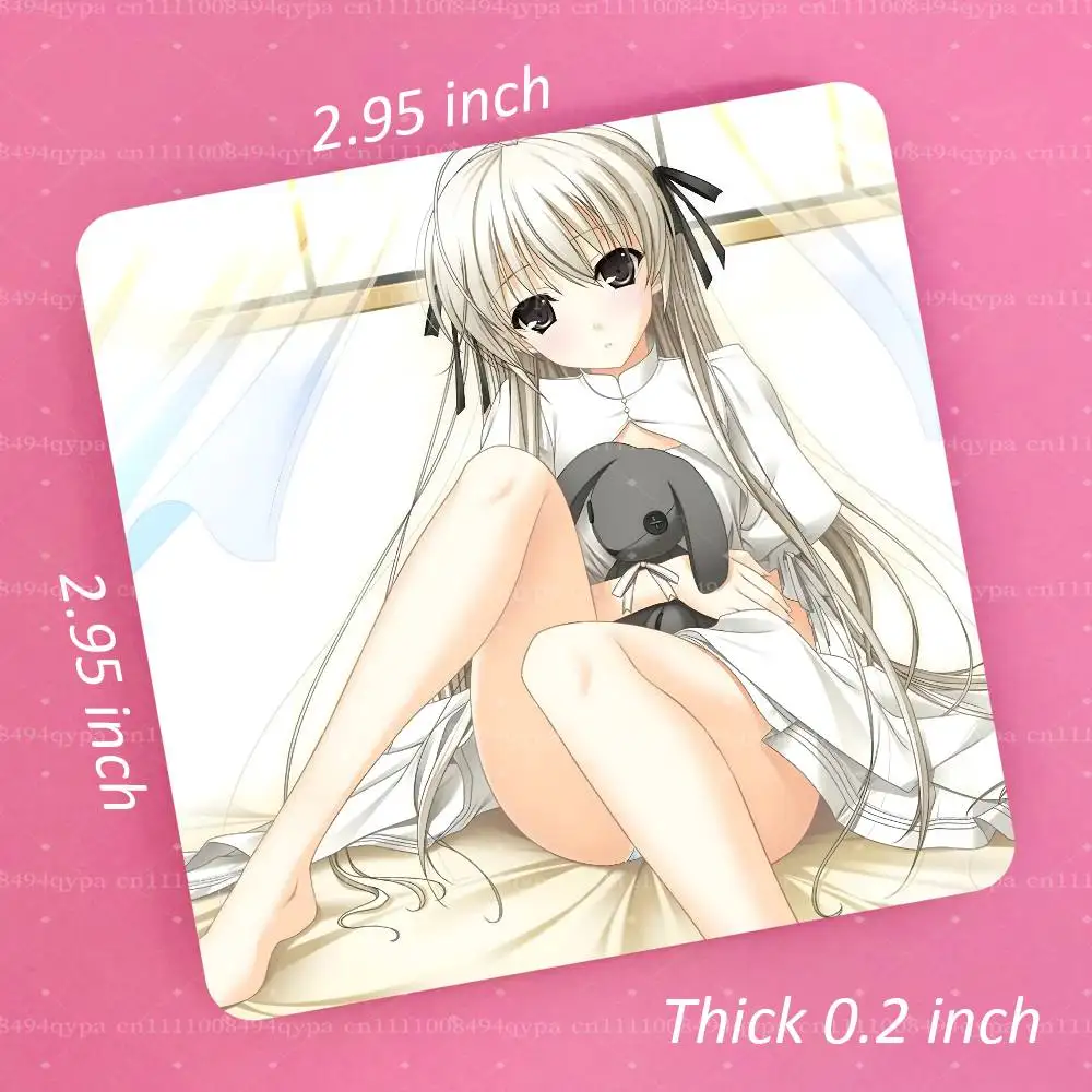 S-Sora Kasugano Square Fridge Magnet, Custom Printed Magnetic Sticker Kitchen Refrigerator Decor
