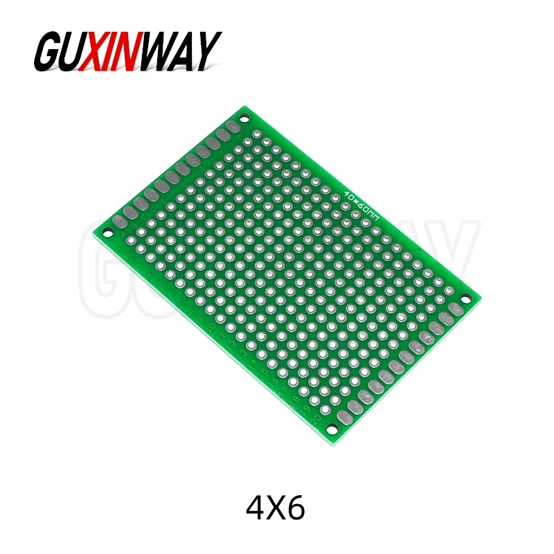 แผงวงจรพิมพ์สองด้าน 1 ชิ้น สำหรับชุด Arduino DIY ขนาด 2x8 3x7 4x6 5x7 6x8 7x9 8x12 9x15 นิ้ว ใช้เป็น Protoboard สำหรับงานต้นแบบ