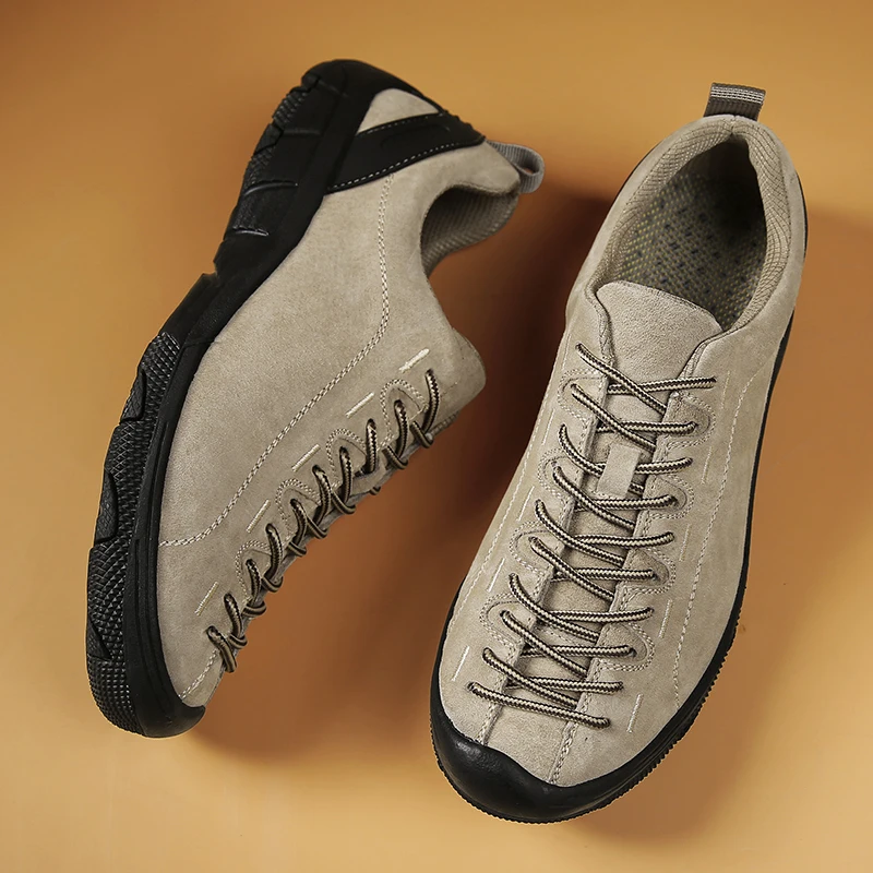 

Мужская походная обувь высокого качества, мужская обувь из натуральной кожи, лоферы, уличные нескользящие кроссовки для треккинга, туристическая дорожная обувь