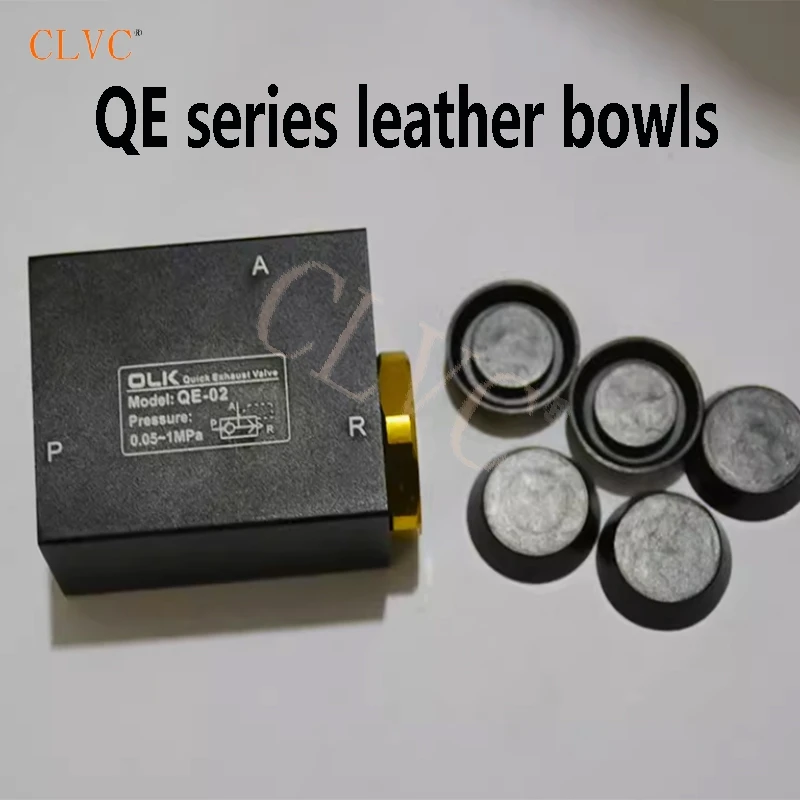 

10PC O-shaped Leather bowl QE-02/03/04 Sealing ring Quick exhaust valve QE-02 QE-03 QE-04 cup O-ring sealing ring exhaust valve