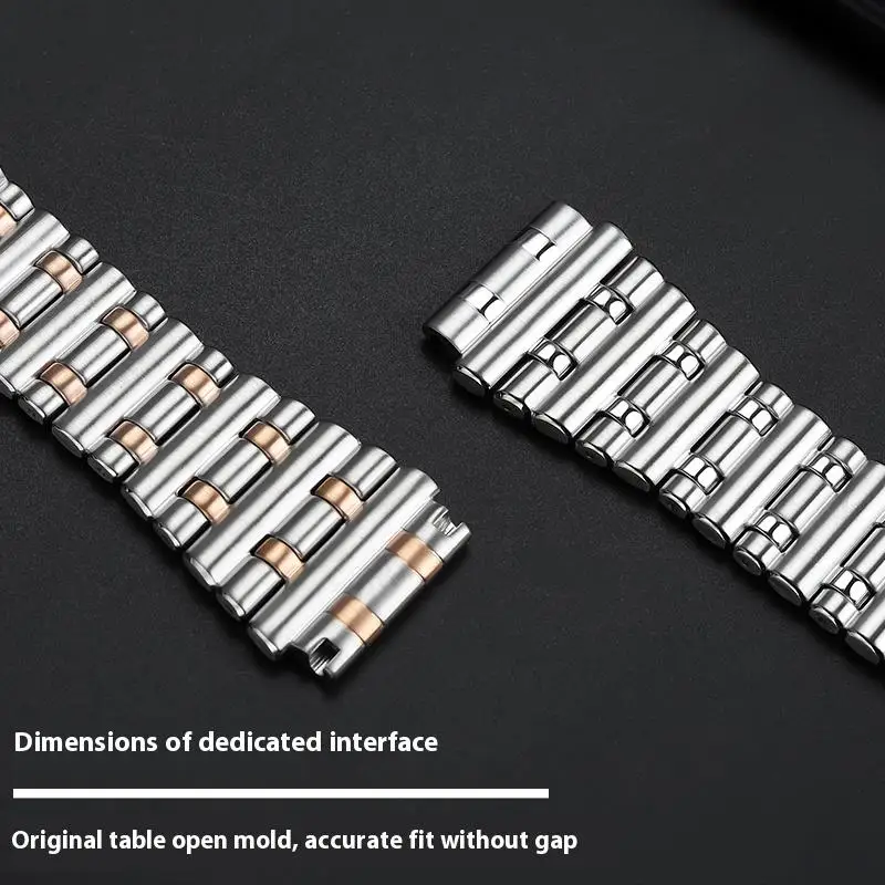 Para Breitling sincronización mecánica B01 serie AB0134 pulsera de Metal correa de acero de precisión sólida de alta calidad 22mm 24mm correa convexa