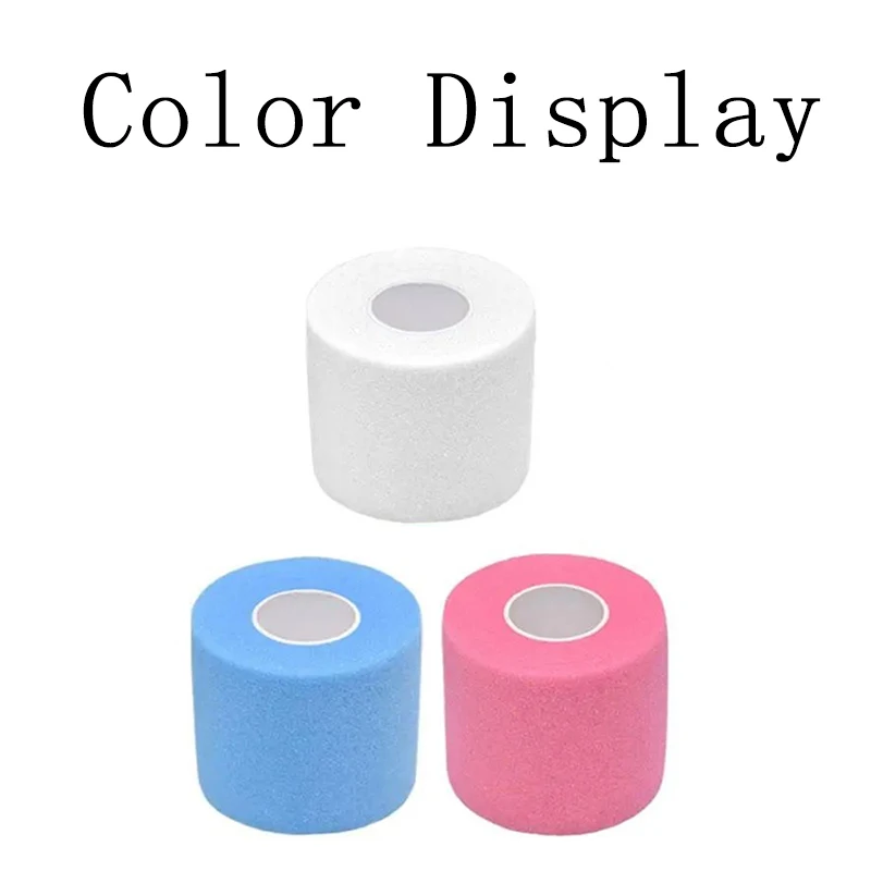 Cinta Elástica de Espuma Pre-Enrollada Multicolor para Deportes, Venda Acolchada para Protección de Agarre en Raquetas de Tenis, Bádminton y Cañas de Pescar