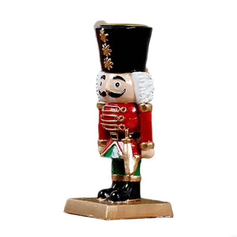 Christmas Decorations Nutcrackers Ornament,Wooden Nutcrackers Figures Holders Table Centerpieces for Home Decors
