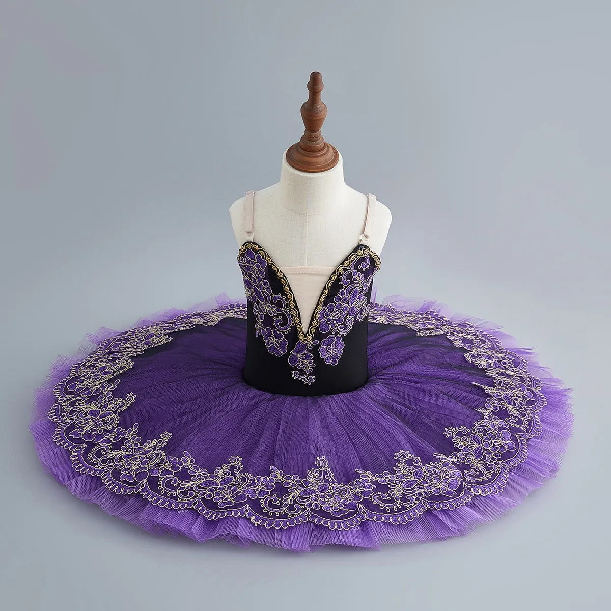 Purple Ballet Dance Tutu Skirt Swan Lake Ballet Dress Children's Performance Costume Kids Belly Clothing Stage Professional Tutu