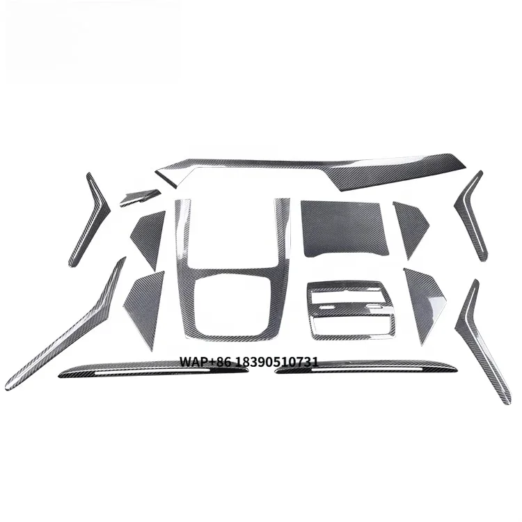 

Real Dry Carbon Fiber Interior Kits Dashboard Cover Center Console Panel Door Trims for X5 G05 X7 G07 2019up