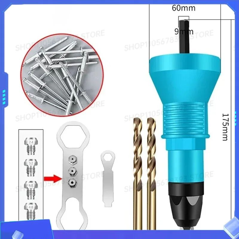 Electric Riveter Tool with Transfer Head Tools Accessories Pneumatic Core-pulling Riveter Electricians