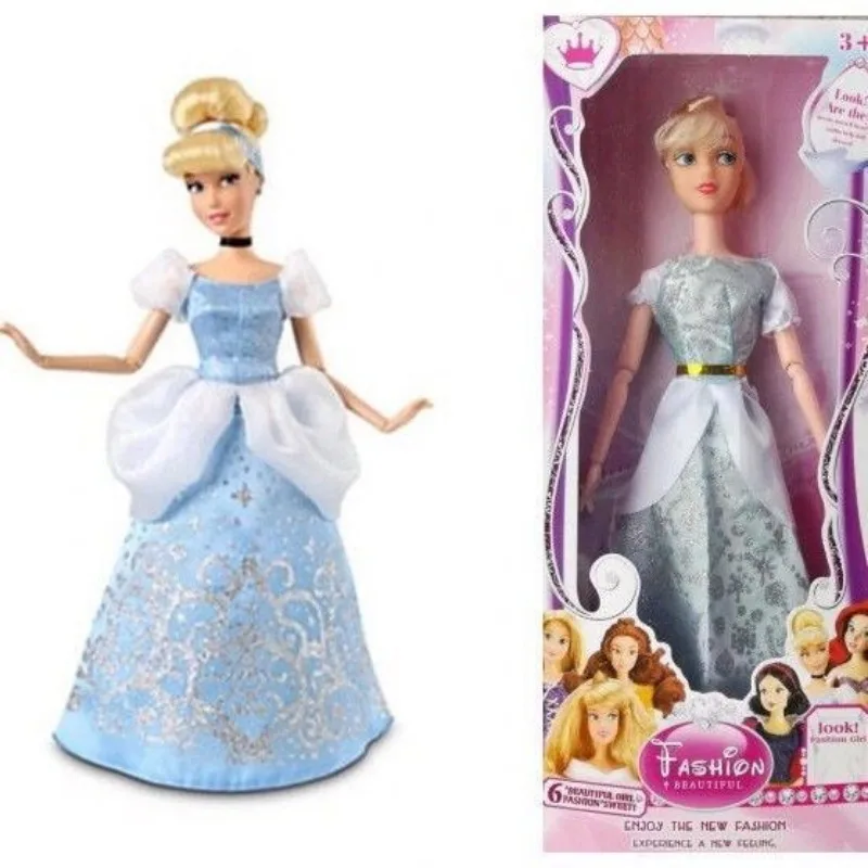 Hasbro Disney Princess Blancanieves Belle Cenicienta conjunto creativo lindo muñeca de juguete para niña regalo personalizado vestido de dibujos animados muñeca de juguete