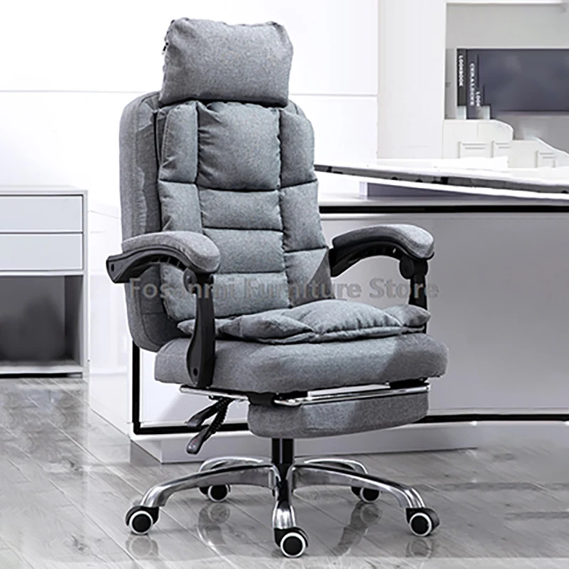 เก้าอี้เล่นเกมผ้าปรับเอนได้พร้อมเบาะนุ่มแบบถอดได้เก้าอี้โต๊ะโฮมออฟฟิศปรับตามหลักสรีรศาสตร์เก้าอี้คอมพิวเตอร์เกมเมอร์แสนสบาย