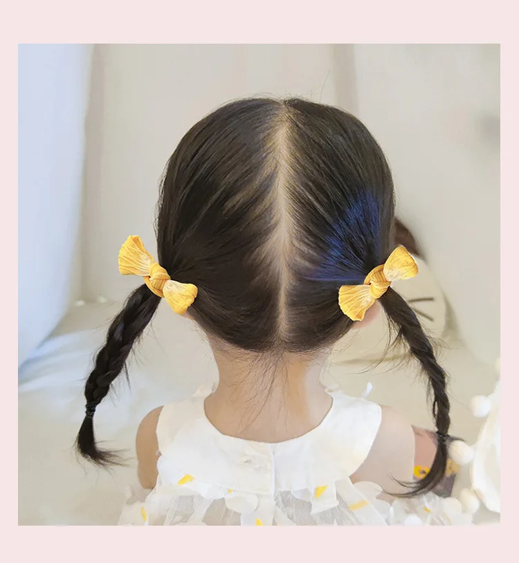 20 Stück Stirnband mit Schleife für Mädchen zum Haarbinden ohne das Haar zu beschädigen, Haarband, Gummiband, hohe Elastizität, OPP-Beutel – Detail 7