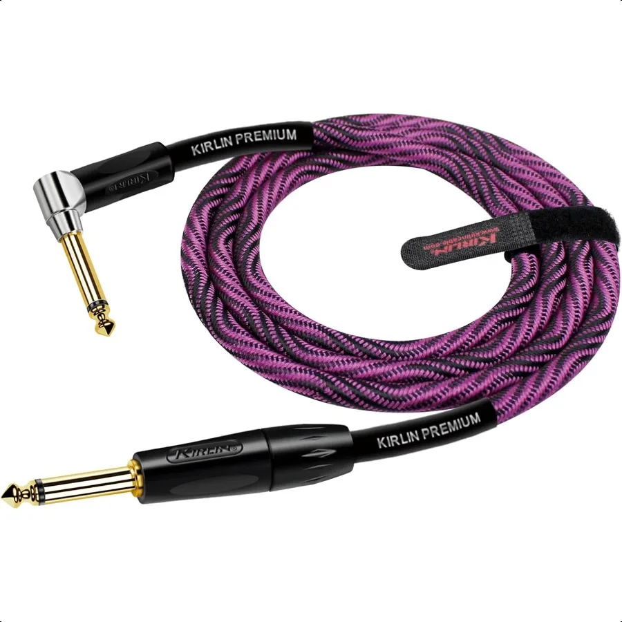Cabo Cabo de instrumento IWB 1 4 polegadas ângulo reto para onda reta preta roxa 20 pés IWB202 BFGL20 WBP
