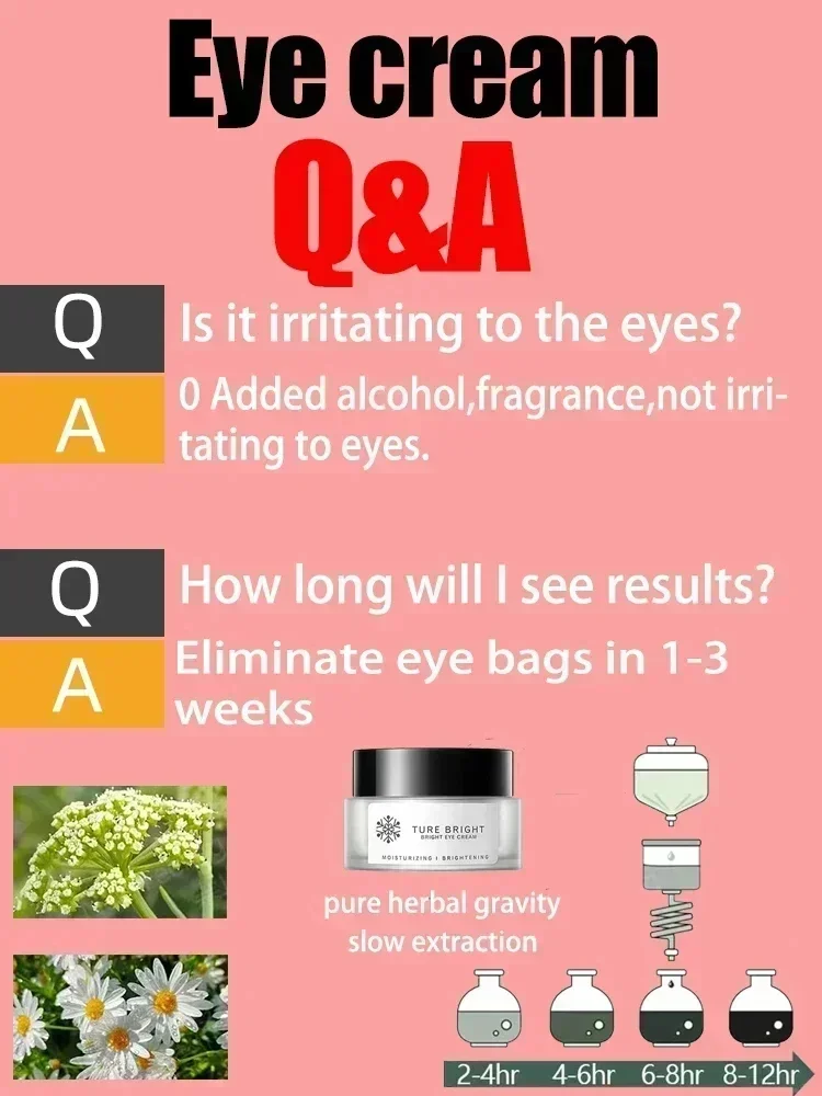 Crème anti-déformante pour les yeux, élimine les poches sous les yeux, les cernes, les poches, soin de la peau, hydratant, raffermissant