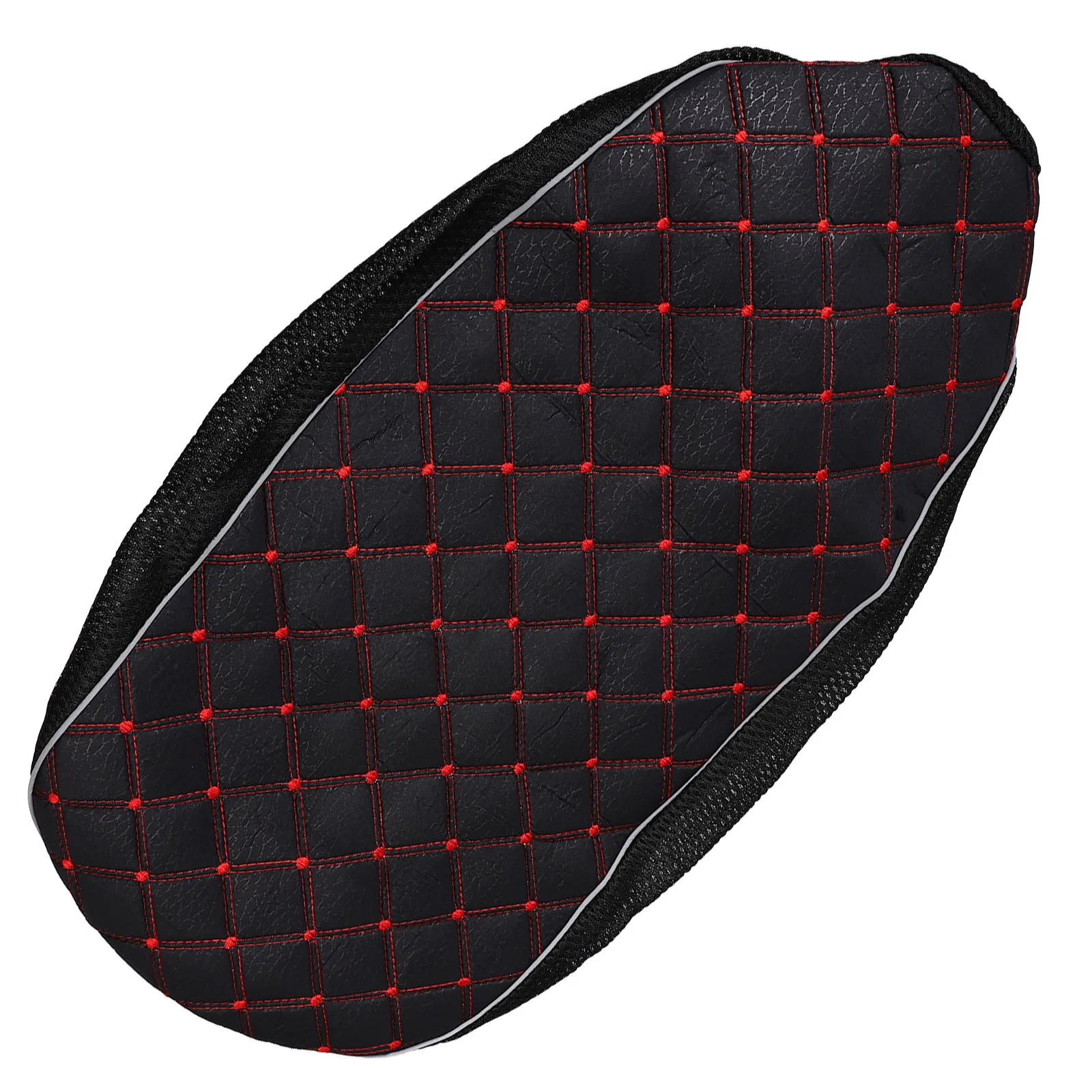 

Motorcycle Seat Cover Black Xl 3D Honeycomb Mesh Linen Breathable Anti-Slip Elastic Sun Protection For Electromobile