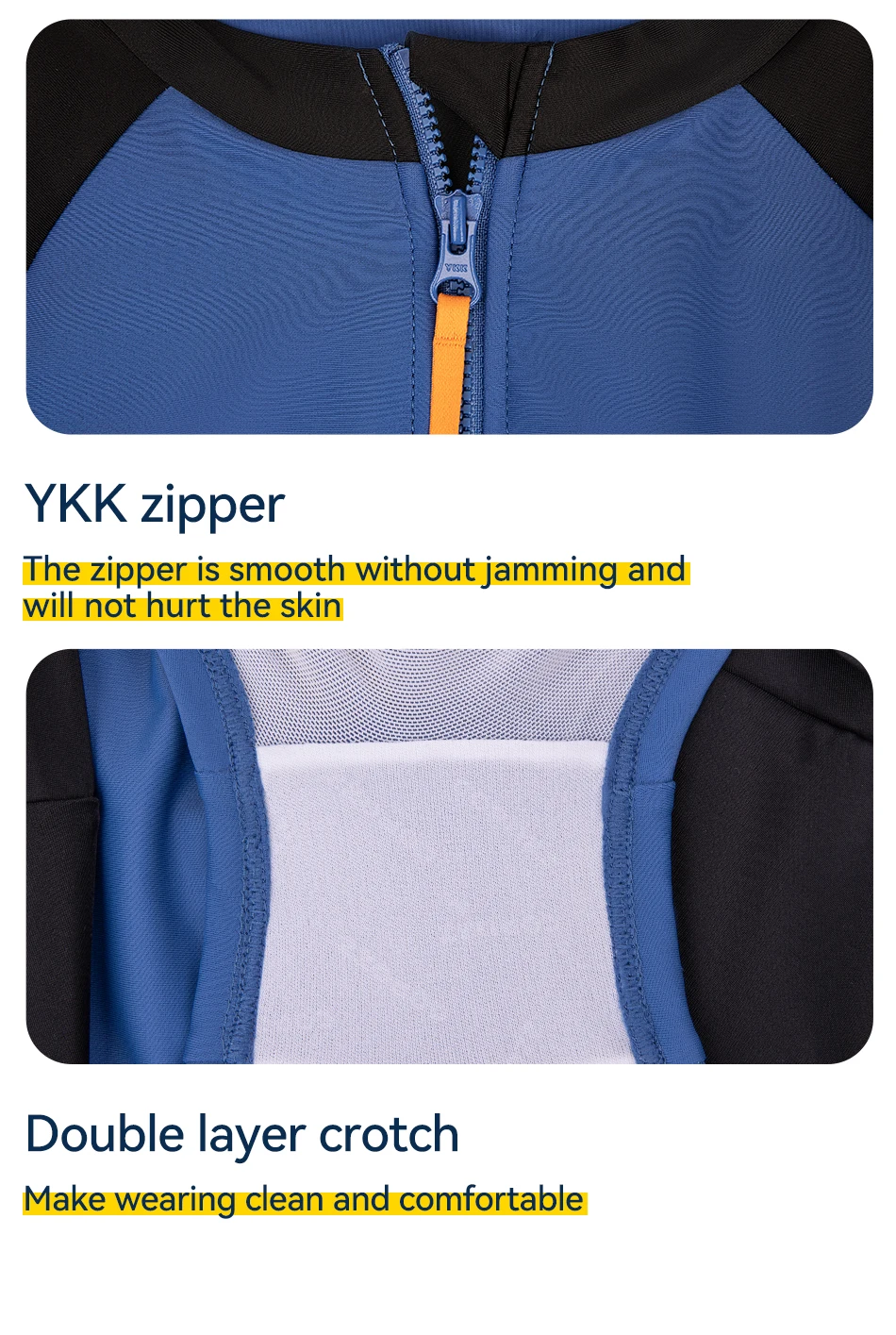 COPOZZ Damen-Badeanzug, Anti-UV, einteilige Badebekleidung, UPF 50+, Tauchanzug, dünner Rashguard, Reißverschluss, Schnorcheln, Schwimmen, Surfanzug – Detail 16