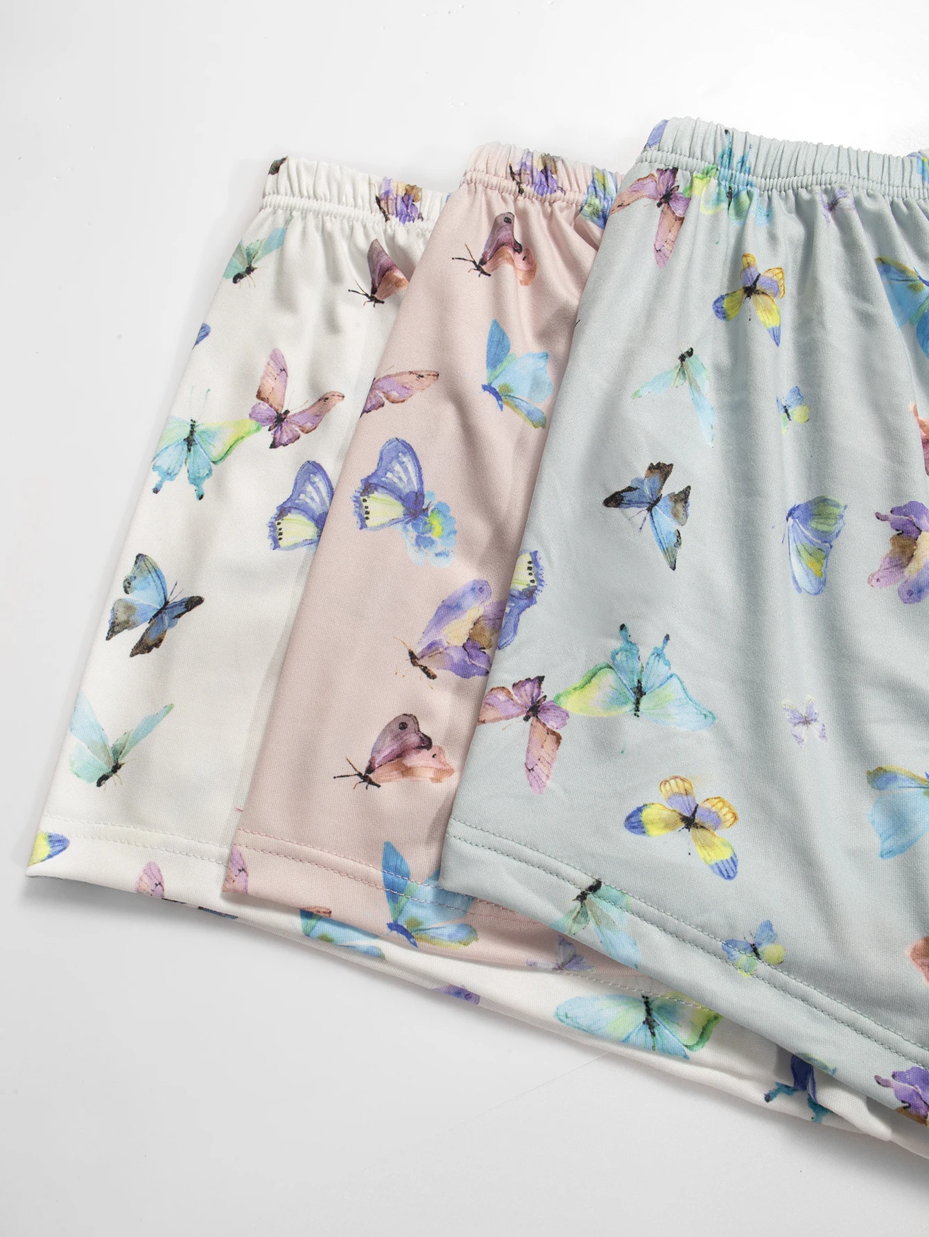 Women Pajama Shorts Allover Prints Butterfly