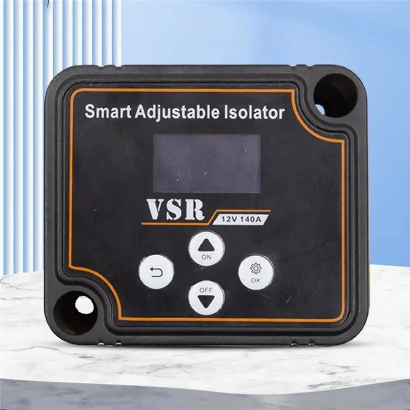 ABLK Smart Isolator 12V 140A Dual Battery LCD Display VSR Car Relay Digital Voltage Sensitive Setting Split Charge Relay