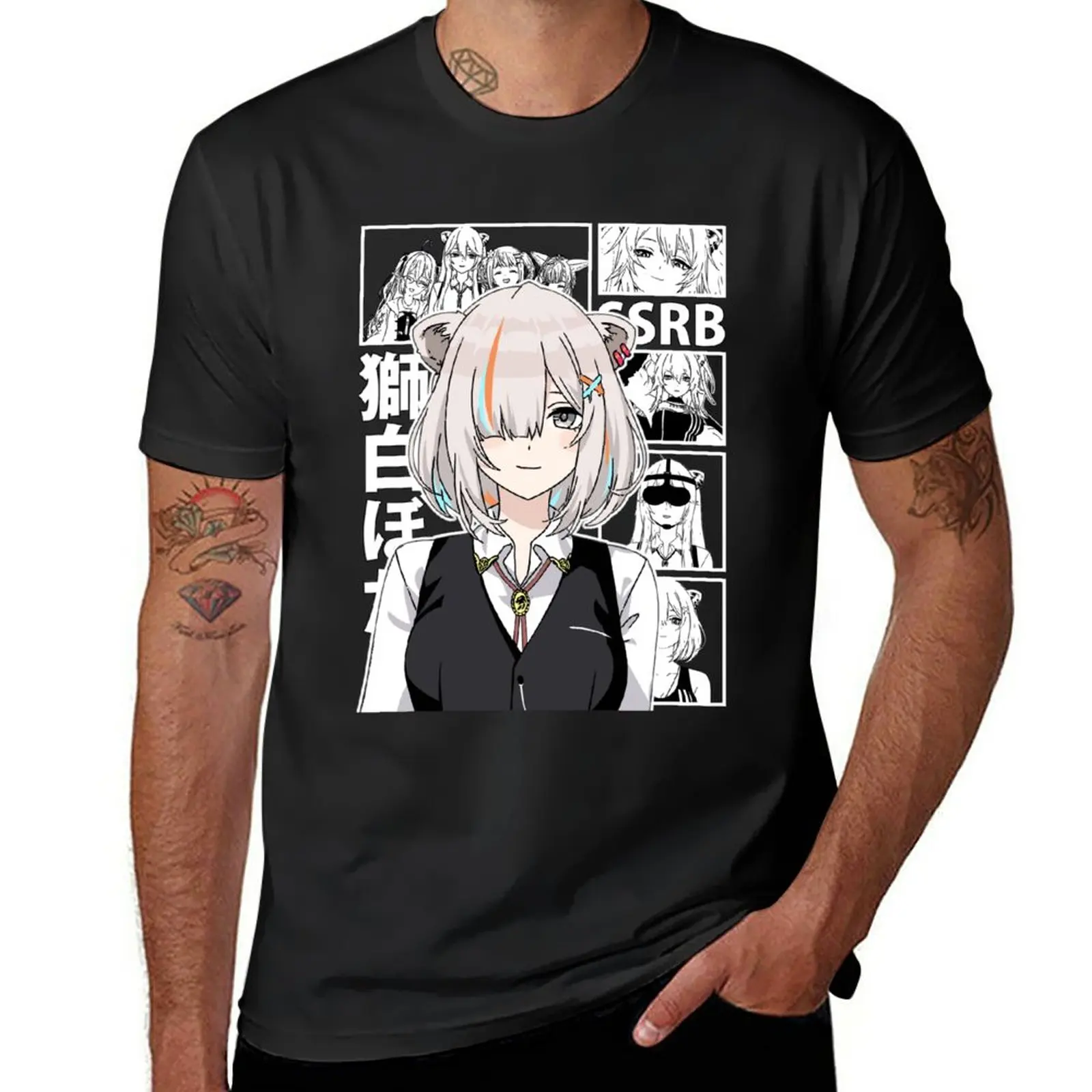 

New Hololive Shishiro Botan Short Hair T-Shirt oversized t shirt heavyweight t shirts t-shirts man mens tall t shirts