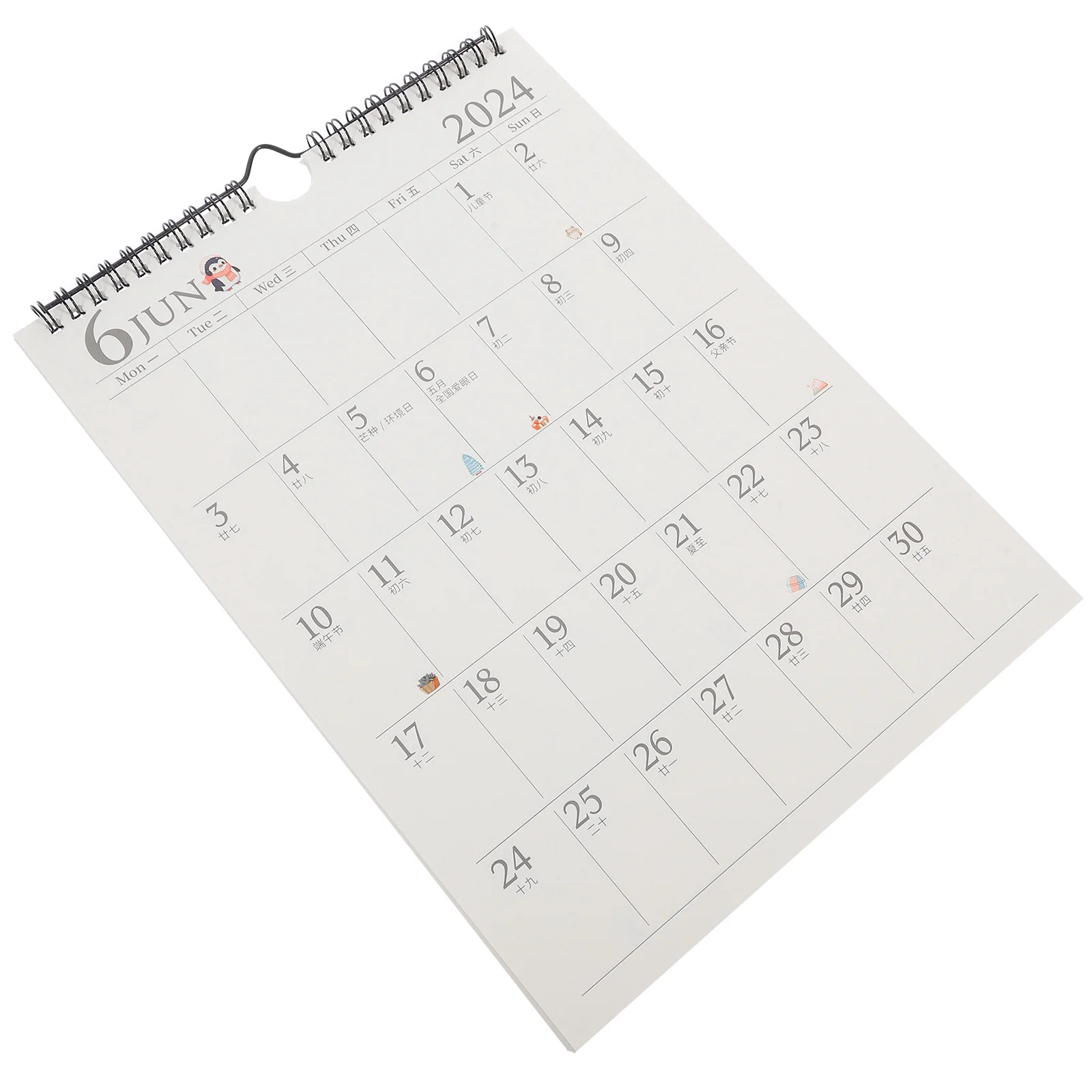 مفكرة حائطية، مخطط شهري، تقويم معلق خفيف الوزن للاستخدام المنزلي والمساحة للكتابة، منظم للعطلات العائلية