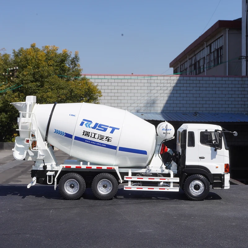 1:24 оригинальный заводской CIMC Ruijiang, бетономешалка, инженерный грузовик, модель бетоновозного грузовика