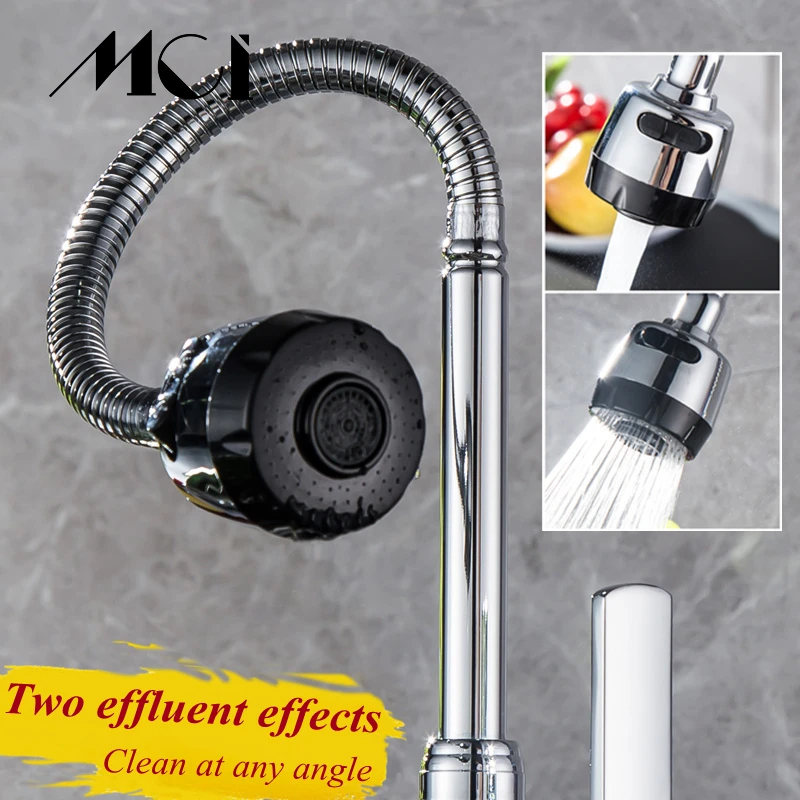 MCI Kitchen Faucet Extender 360°rotation Extension Tube For Outer Joint Sink Splash Head Filter Washing Wavsh Basin Splash Head