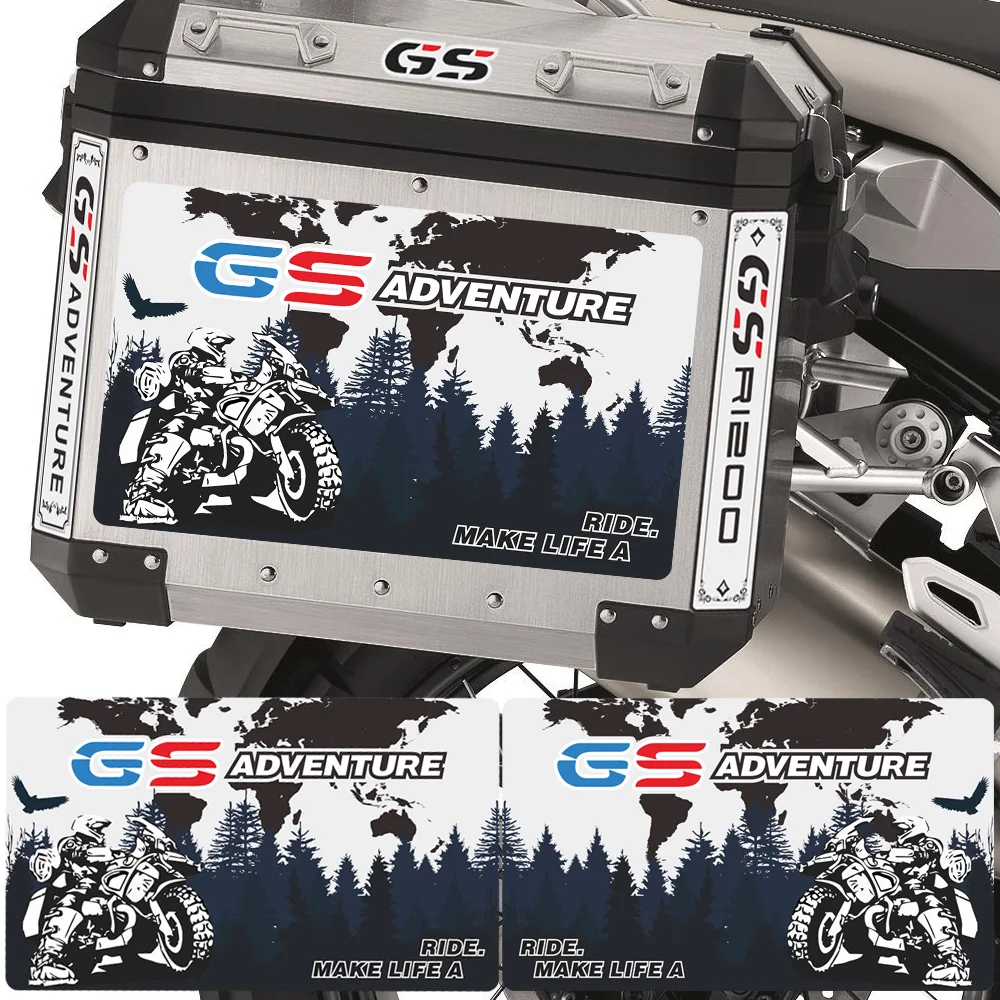 For R1200GS R1250GS GSA LC Adventure ADV Motorcycles Stickers Side Trunk Luggage Aluminium Case decorative protection Decals
